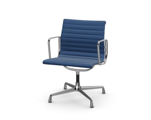 EA 108 Aluminium Chair, blau/moorbraun, Conference - Vitra