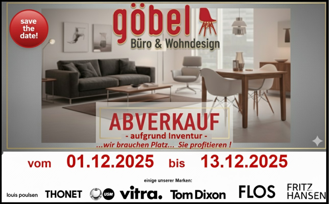 Abverkauf bis 13.12.2025 – Designklassiker zu Sonderpreisen